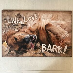 HOST PICK Live Love Bark Wall Art